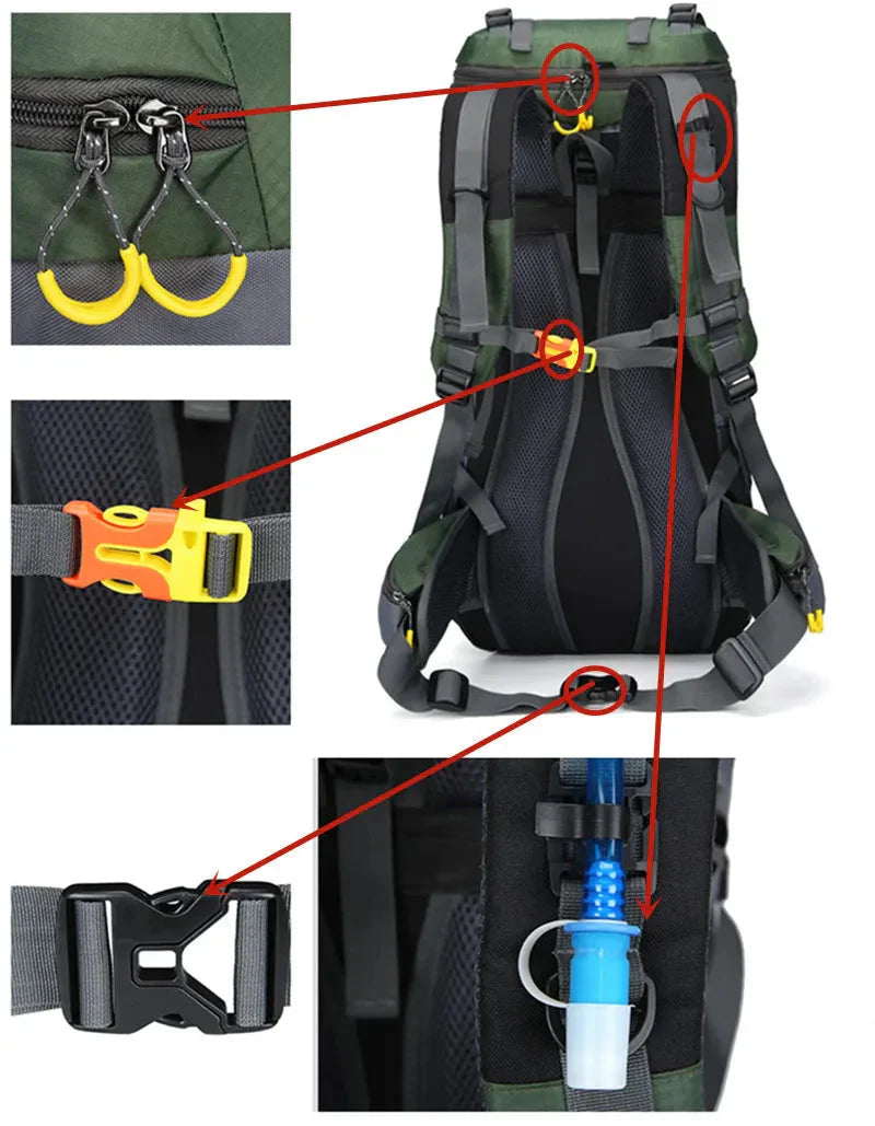 60L Rugzak – Waterdicht – Nylon
