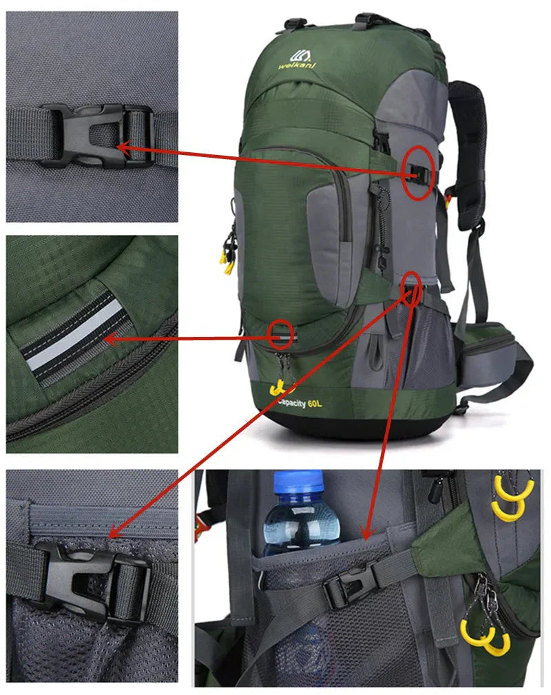 60L Rugzak – Waterdicht – Nylon